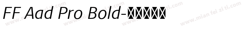 FF Aad Pro Bold字体转换